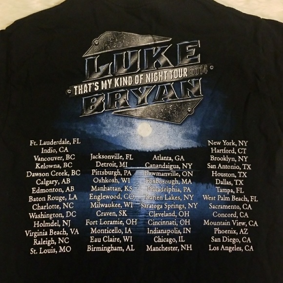 Luke Bryan 2014 concert t-shirt - Picture 2 of 2